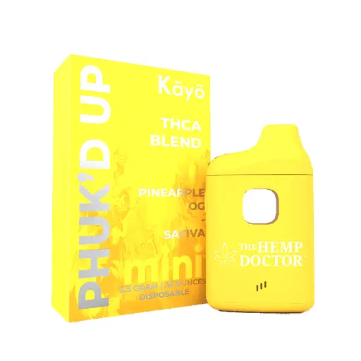 [Q-4262-03] Phuk'd Up 3.5g Disposable MINI 5PK DISPLAY (Pineapple OG)