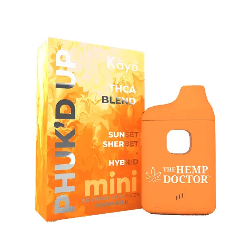 [Q-4262-05] Phuk'd Up 3.5g Disposable MINI 5PK DISPLAY (Sunset Sherbet)