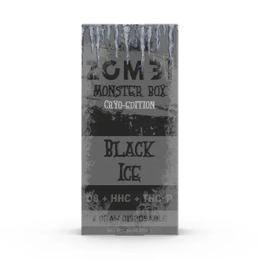 [Q-4266-01] ZOMBI 6g Monster Box Disposable D8 HHC THC-P (Black Ice)