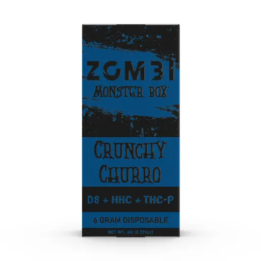 [Q-4266-03] ZOMBI 6g Monster Box Disposable D8 HHC THC-P (Crunchy Churro)