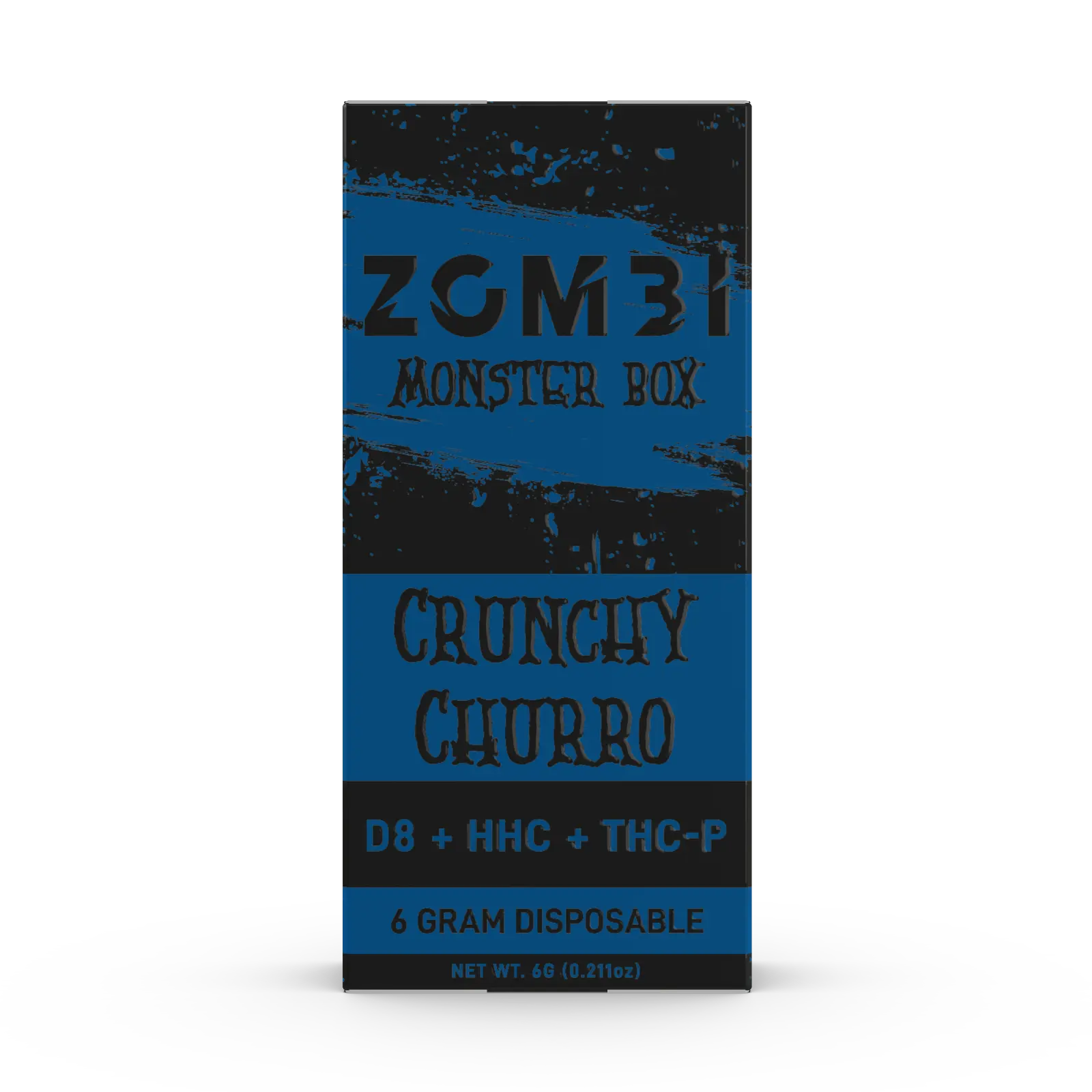 [Q-4266-03] ZOMBI 6g Monster Box Disposable D8 HHC THC-P 6PK (Crunchy Churro)