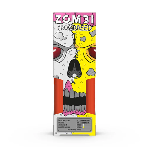 [Q-4268-01] ZOMBI 7g Crossbreed Juggernaut Disposables THC-A (Hybrid)