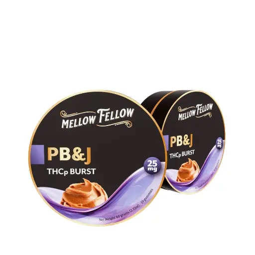 [T-1247-05] Mellow Fellow THCP Bursts Gummies - 25MG (PB&J)