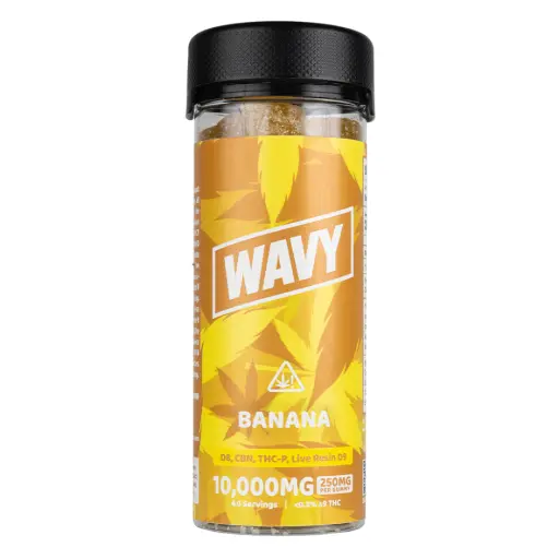 [T-1227-04] WAVY GUMMY D8 , LIVE RESIN D9 , THC-P ,CBN 10,000MG (Banana)