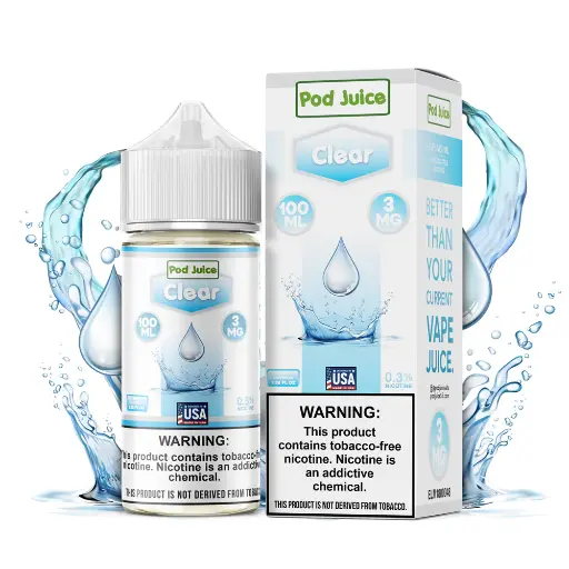 [Q-3093-21] POD JUICE 100ML (3MG, Clear)