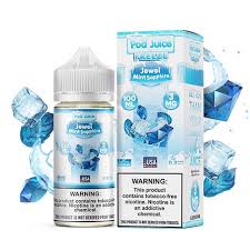 [Q-3093-28] POD JUICE 100ML (6MG, JEWEL MINT EMERALD)