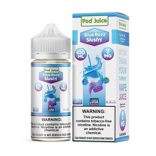 [Q-4319-09] POD JUICE FREEZE 100ML (3MG, Blue Razz Slushy)