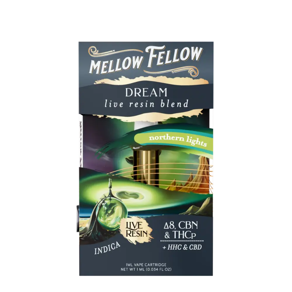 [Q-4320-04] Mellow Fellow 1ML Cart Live Resin 6PK a Box (Northern Lights)