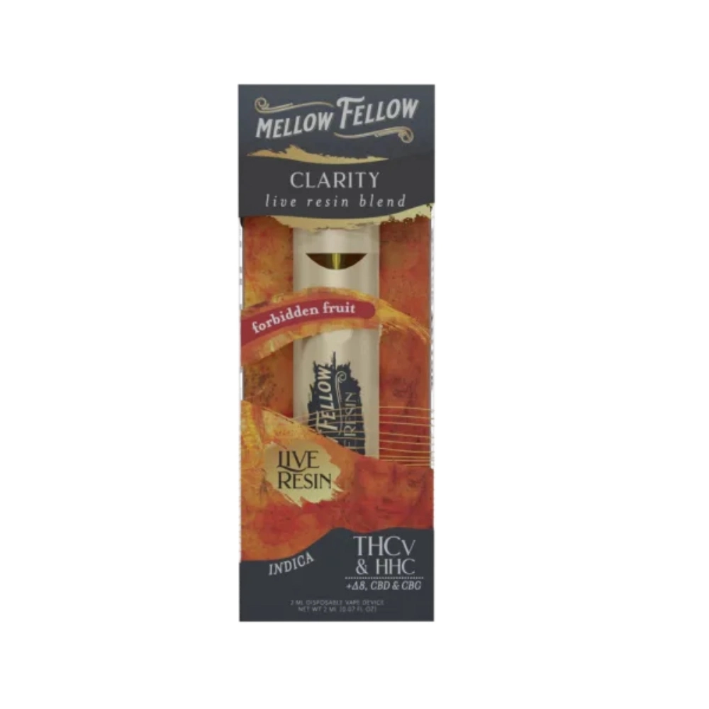 [Q-4321-04] Mellow Fellow 2ML Disposable live resin  6PK a Box (Forbidden Fruit)