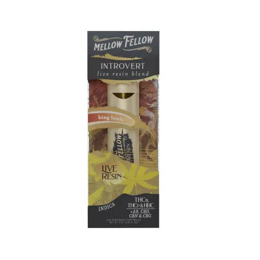 [Q-4321-06] Mellow Fellow 2ML Disposable live resin  6PK a Box (King Louis)
