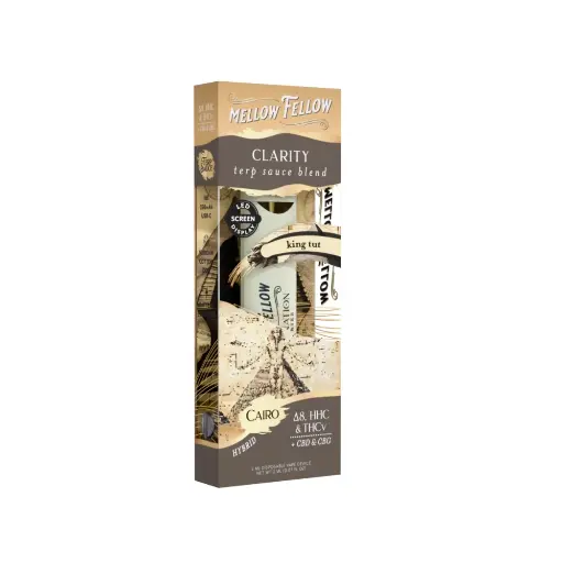 [Q-4322-02] Mellow Fellow 2ML Disposable Terp With Screen 6PK a Box (King Tut)