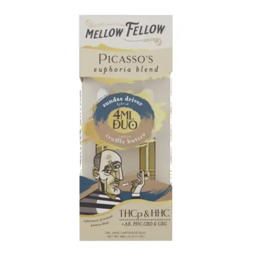 [Q-4328-04] Mellow Fellow 4ML Cart Duo  6PK a Box (Truffle Butter x Sundae Driver)
