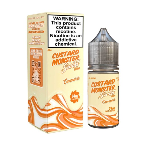 [Q-4334-07] Custard Monster Swirl Salt Nic 30ml (48MG, Orange Creamsicle)