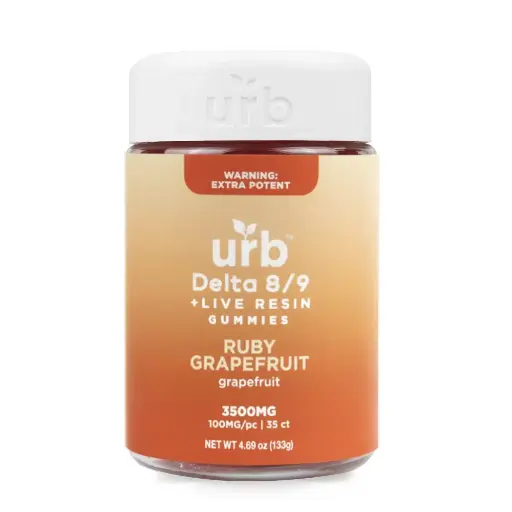 [T-1127-02] LIFTED MADE URB 3500MG D8/D9 GUMMIES (Ruby Grapefruit)