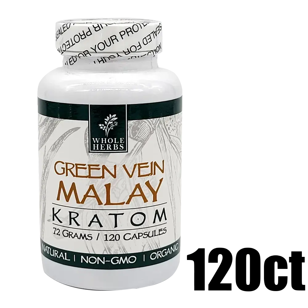 [Q-4049-07] WHOLE HERBS KRATOM 120CT (Green Vein Malay)