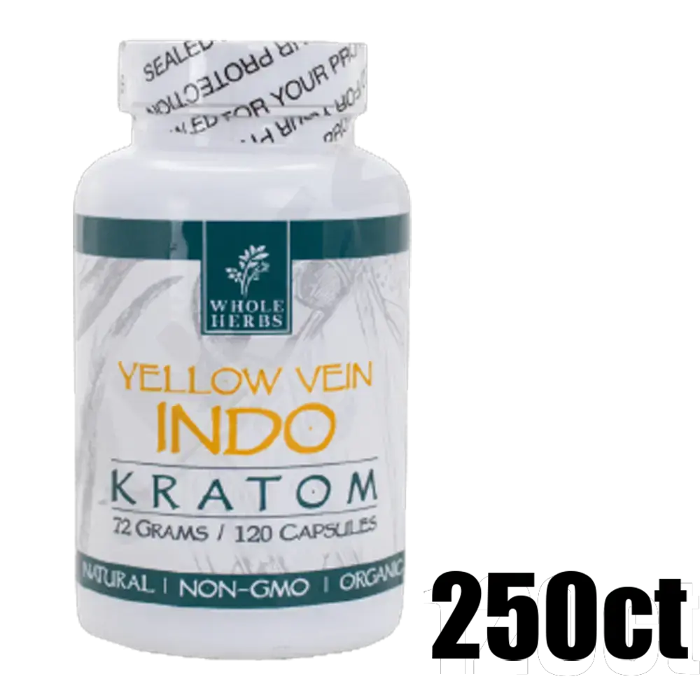 [Q-4050-06] WHOLE HERBS KRATOM 250CT (Yellow Vein Indo)
