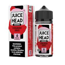 [Q-2667-08] JUICE HEAD DESSERT 100ML (6mg, Strawberry Cream)