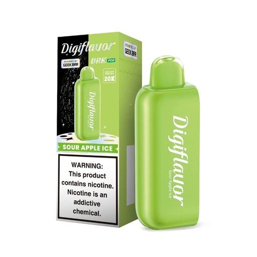 [Q-1732-08] DIGI FLAVOR BRK POD DISPOSABLE 12ML (Sour Apple Ice)