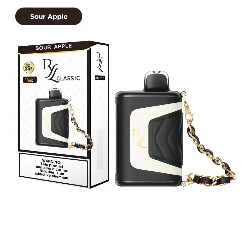 [Q-4742-04] RAZ RYL CLASSIC 35K PUFF DISPO (SOUR APPLE)