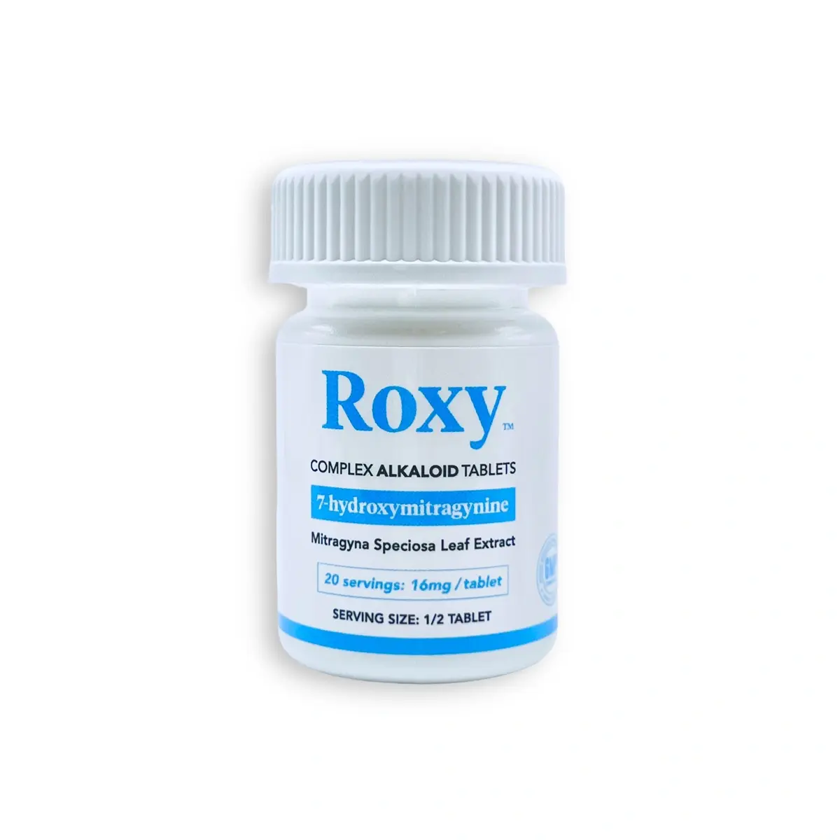 [Q-4227-07] Roxy Complex Alkaloid 7-hydroxymitragynine Tablets (10Ct Per Jar Original 160MG)