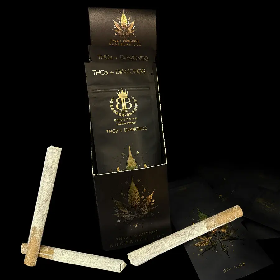 [Q-4773-03]  Budz Burn 3G Diamond Coated Blunt Pre-Roll - 10ct Box (Gelonade)