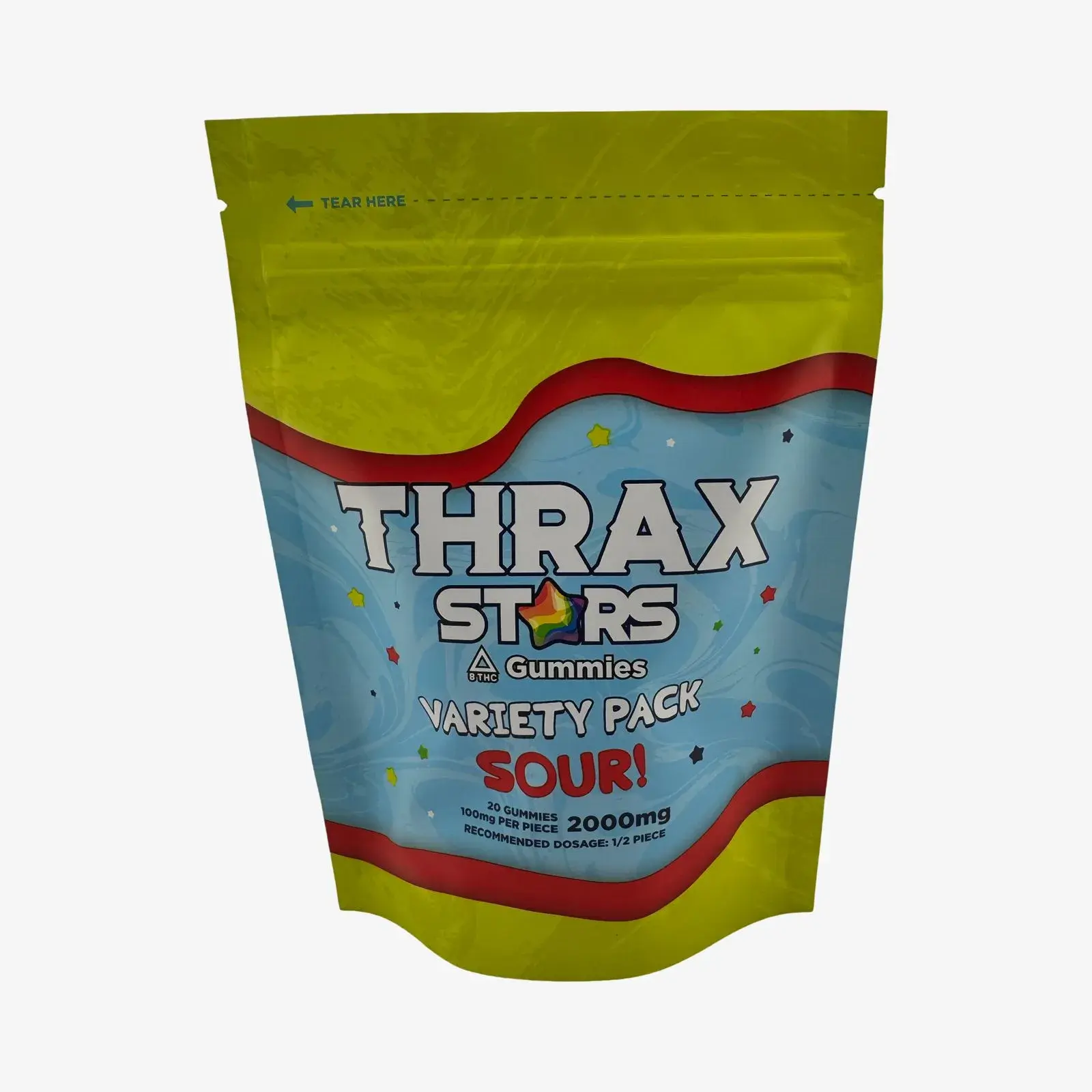[Q-4778-02] THRAX Gummies Variety Pack 2000MG (Sour Flavors)