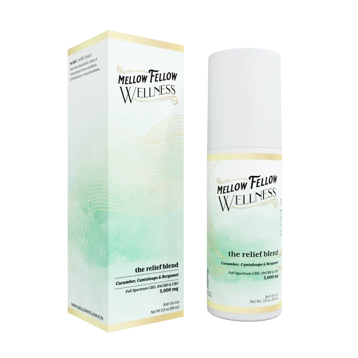 Mellow Fellow Wellness - Roll On - 5000mg Relief Blend - Scent Assortment 