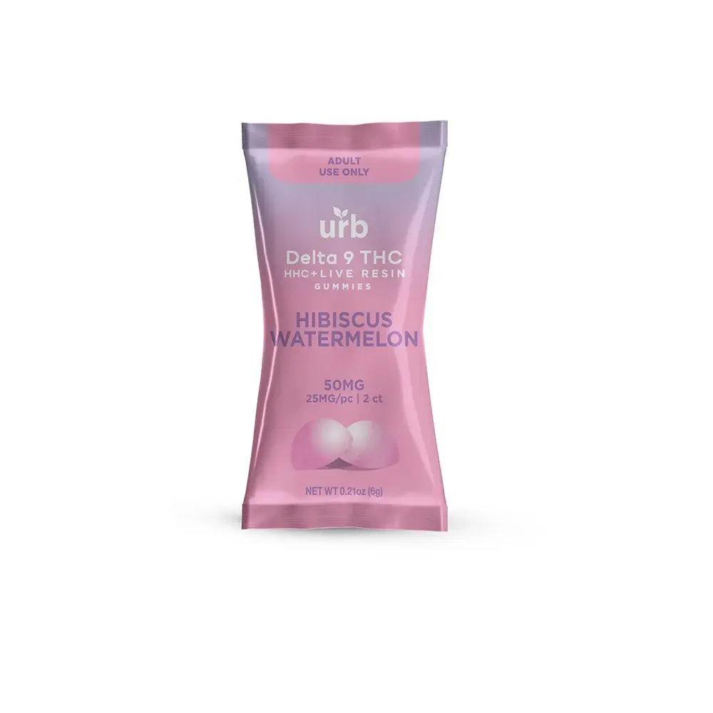 [Q-4792-04] Lifted Made URB 200MG D9/HHC 50PK Gummies (Watermelon Hibiscus)