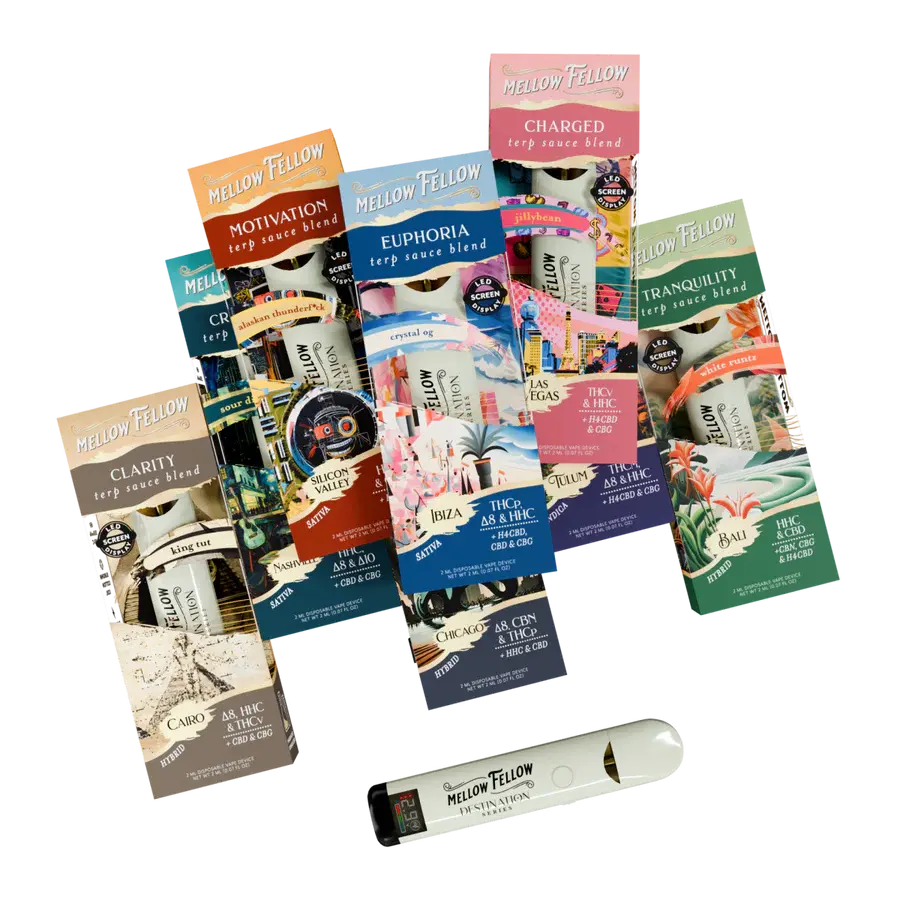 Mellow Fellow 2ML Disposable Terp With Screen 6PK a Box