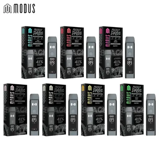 [Q-4798-07] Modus Black Pocket Dabs Disposable THC-P 2G 5PK a Box (Watermelon Zlushie (Hybrid))
