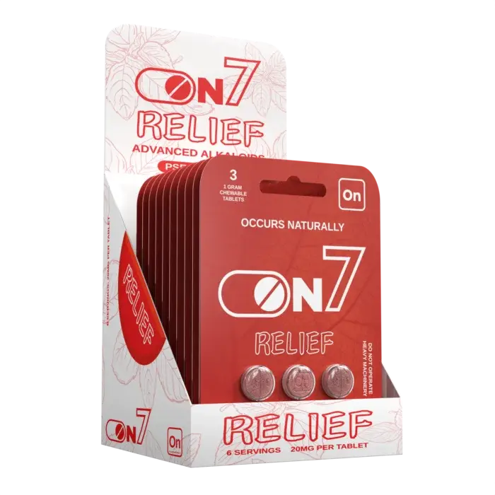 [Q-4800-03] ON7 7-hydroxymitragynine 20mg  Tablets – 3 Count (Relief)