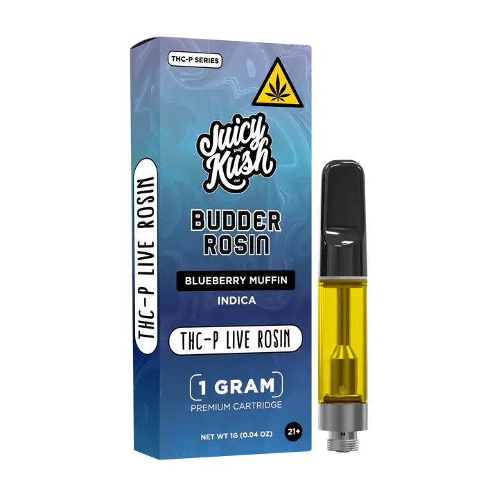 [Q-4802-06] JUICY KUSH 1G Cartridges THC-P 5PK a BOX (BLUEBERRY MUFFIN)
