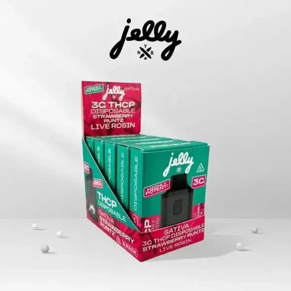 Jelly THC-P Disposable 3G Live Rosin 5PK a Box