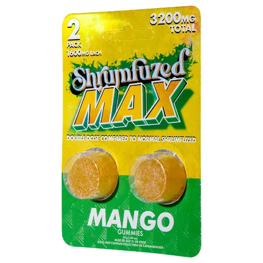 [Q-4827-03] Shrumfuzed MAX 2PK Gummies 1600mg 10ct Display (Strawmelon)