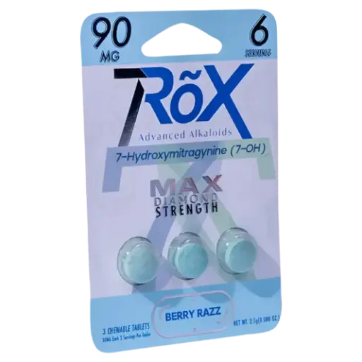 [Q-4831-02] 7ROX 7Hydroxy Tablets 30mg 3PK (Berry Razz)