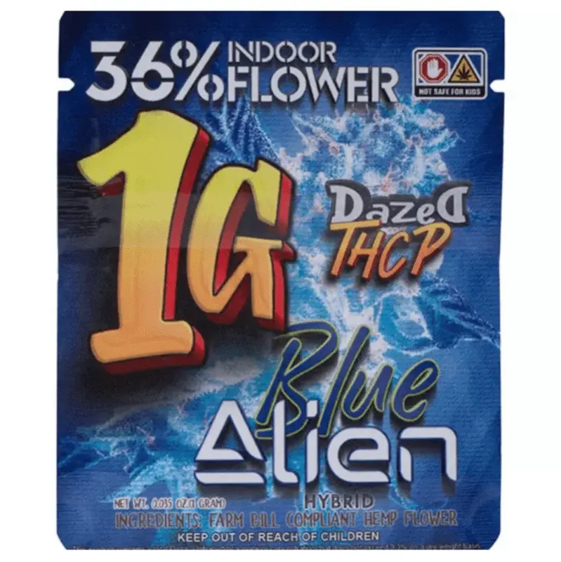 [Q-4832-03] Dazed 1G Flower Dispenser THC-P 24CT (Blue Alien)