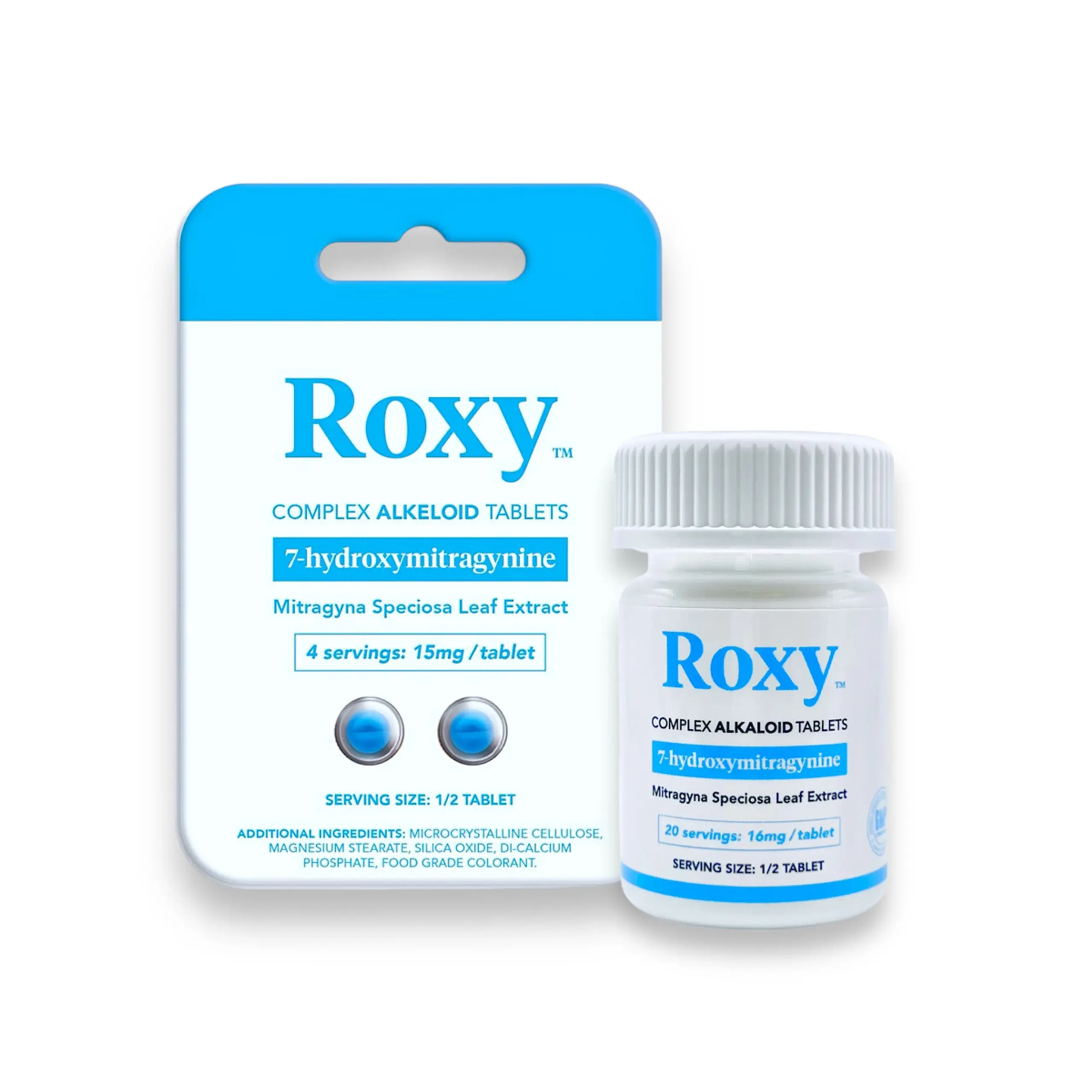 [Q-4227-09] Roxy Complex Alkaloid 7-hydroxymitragynine Tablets (30Ct Per Jar Tropical 600MG)