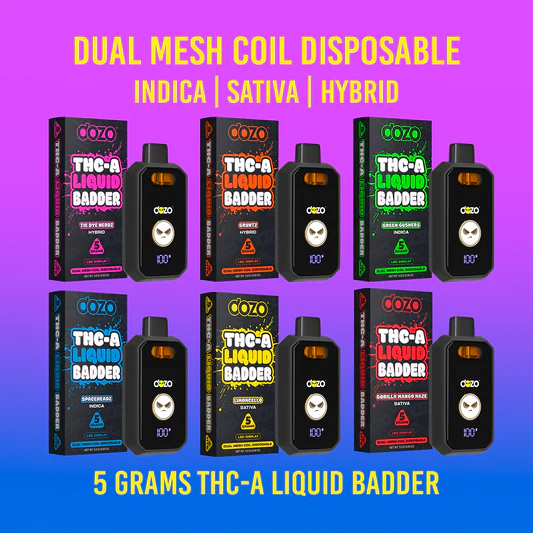 DOZO - THC-A Liquid Badder 5G Disposables