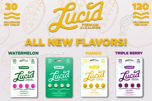 [10107-04] Lucid 7 Hydroxy 4Ct 10PK 120MG (Mango)