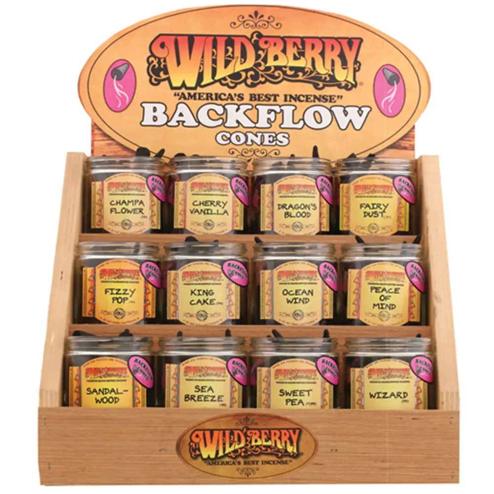 [Q-4059-20] WILD BERRY BACKFLOW CONE (Opium)