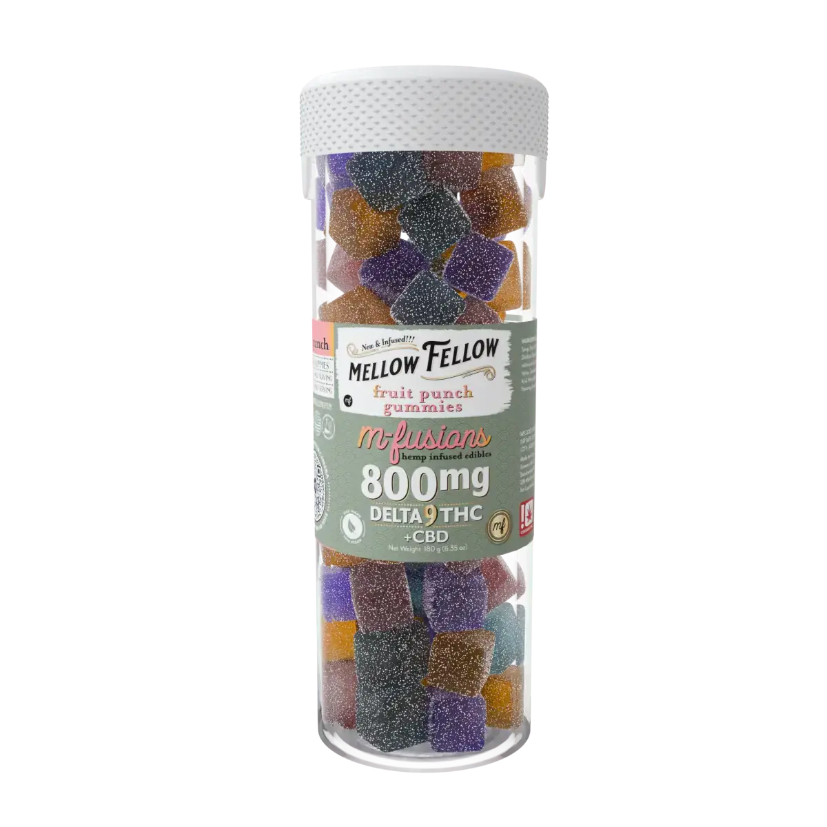 [T-1330-02] Mellow Fellow Live Resin D9 400MG 20ct Gummies (Rambutan Kaffir Lime Kumquat)