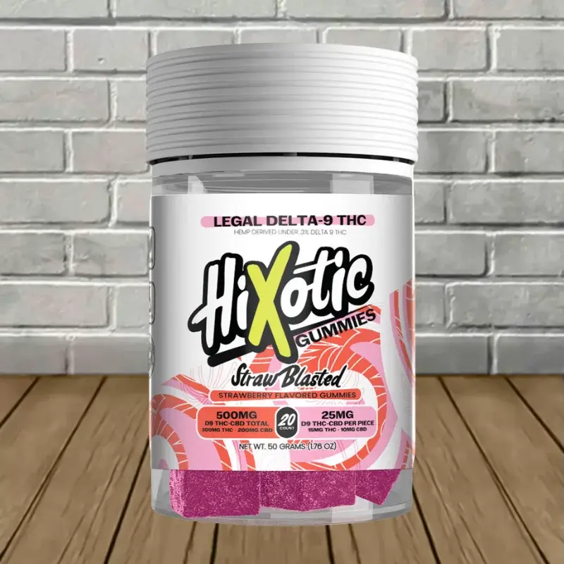 Hixotic Delta 9 THC + CBD Gummies 500mg 