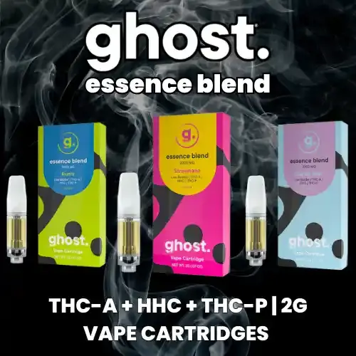 [T-1344-04] Ghost Essence Blend Vape Cartridge 2g  (Lemon Cherry Gelato)