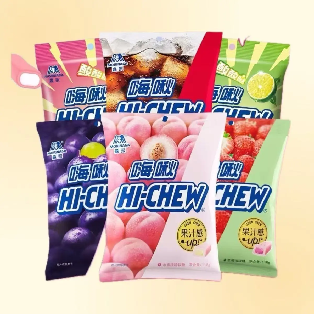 [Q-4913-01] Exotic Hi-Chew 118G 4Pk (Strawberry)