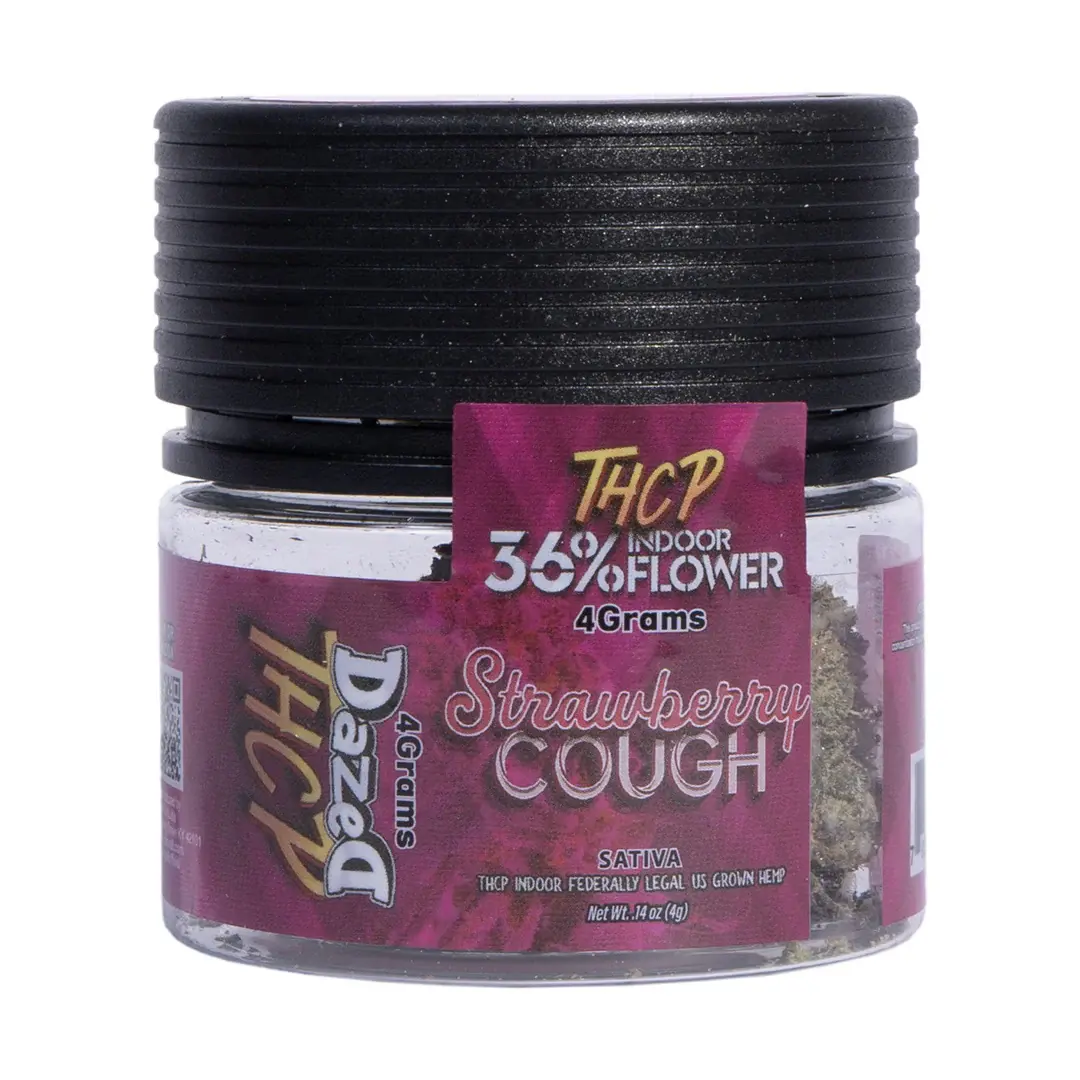 [T-1357-01] Dazed THCP Flower 5CT 4G Jar WV (Strawberry Cough (Sativa))
