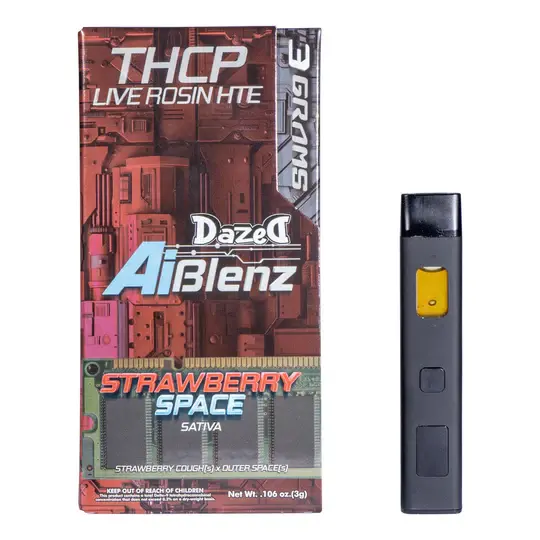 [T-1358-03] Dazed AI Blenz 3g Disposable 5ct (Strawberry Space (Sativa))