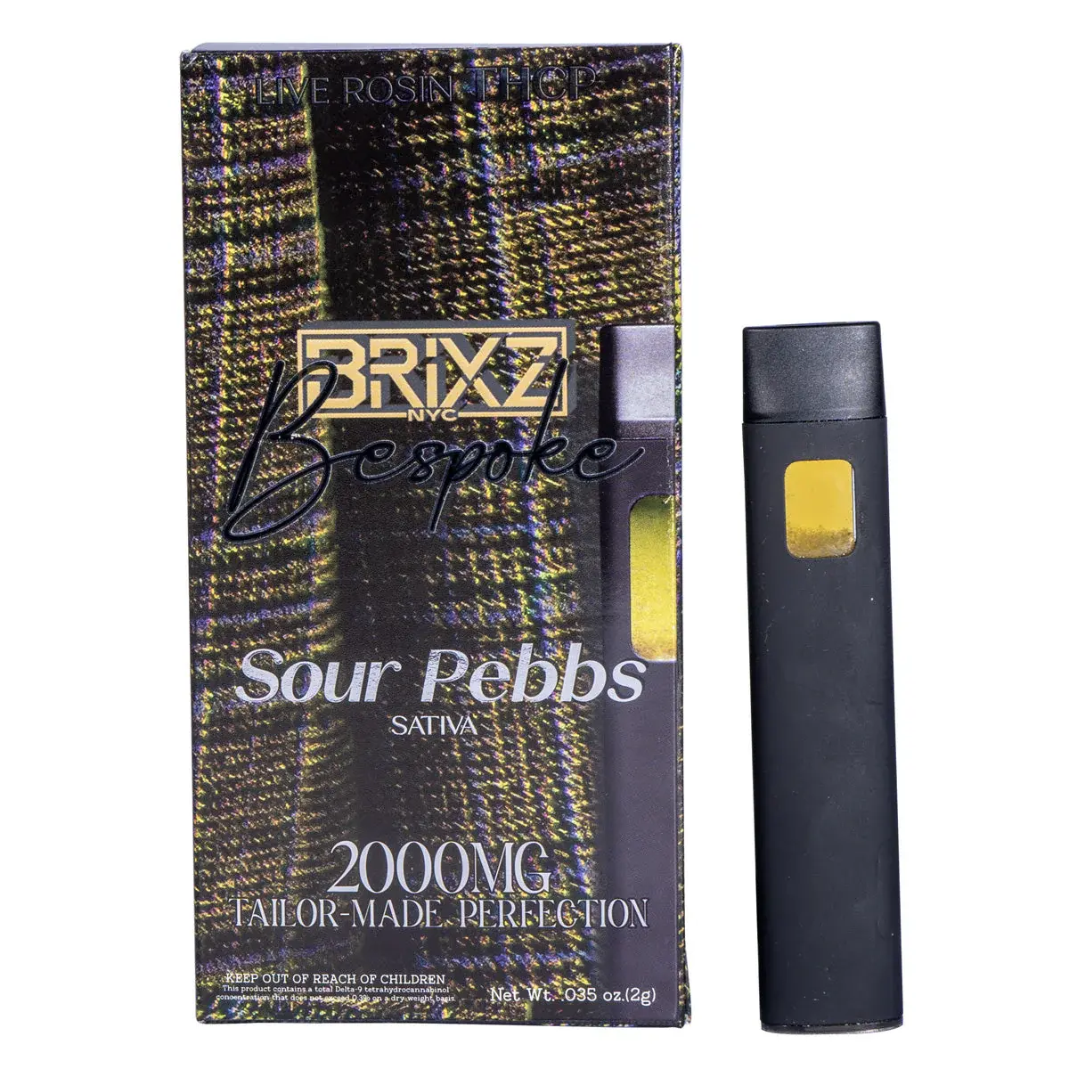 [T-1360-03] Dazed Bespoke Disposable 5ct 2g (Sour Pebbs (Sativa))