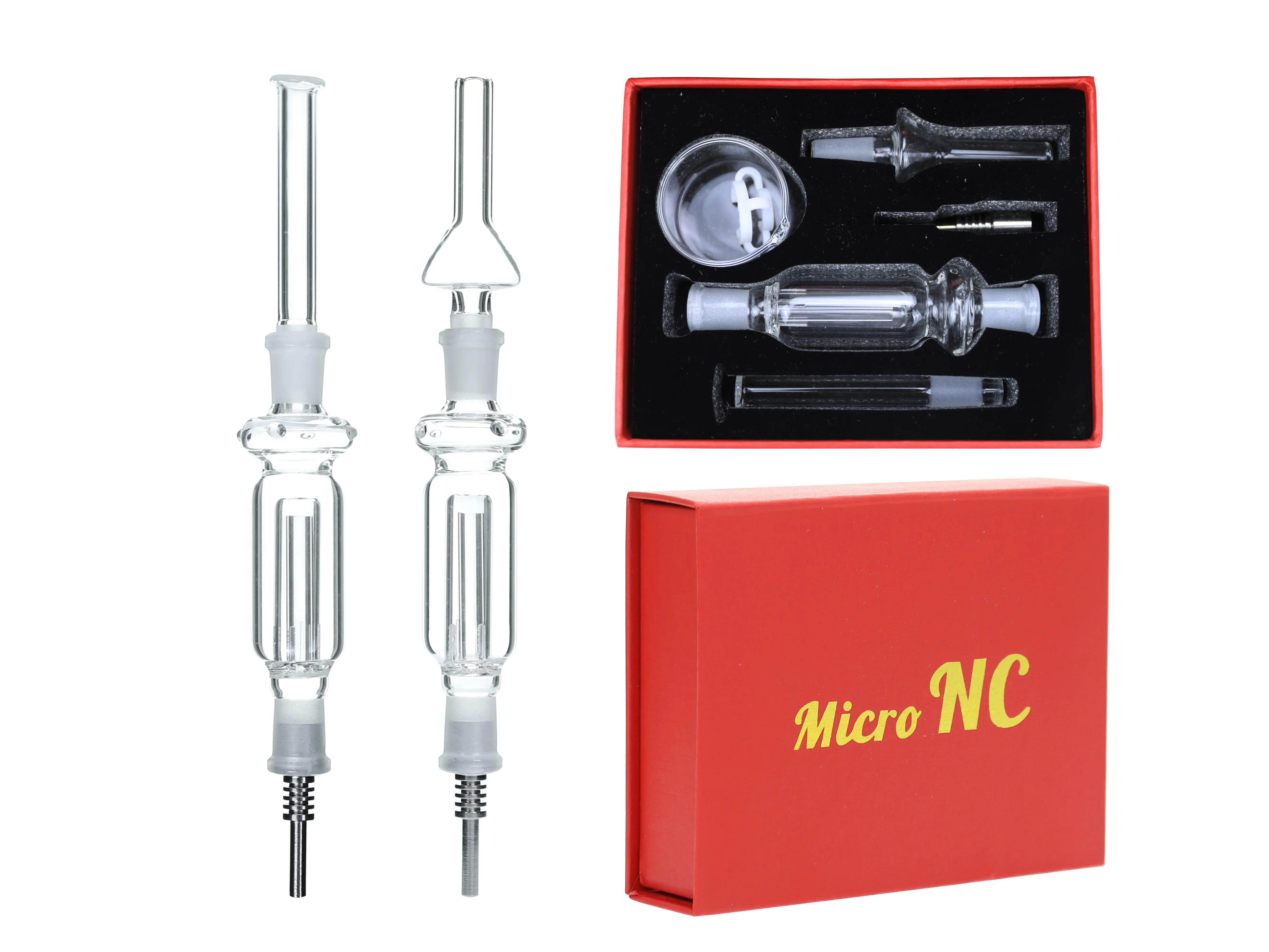 [T-1376-14] Clover Nectar Collector Mix Color Ceramic Nail 6PK A Display (NC-01)
