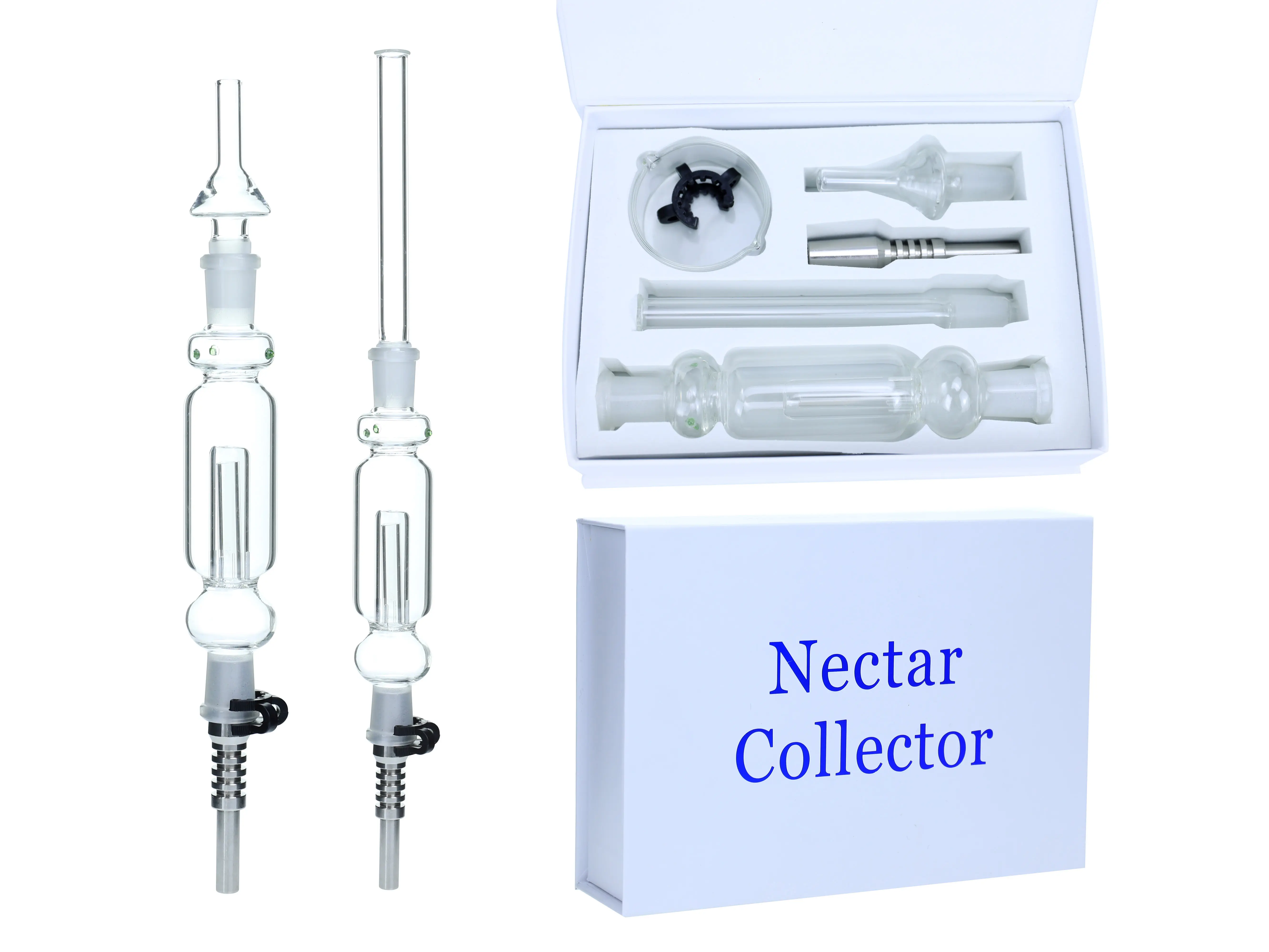 [T-1376-15] Clover Nectar Collector Mix Color Ceramic Nail 6PK A Display (NC-03)