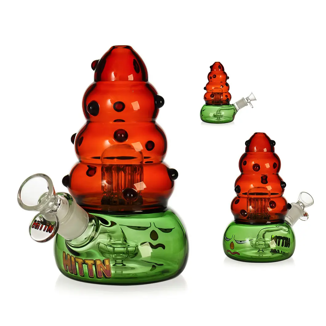 [T-1390-04]  Hittn Glass Stylish Water Pipe (HIT157)